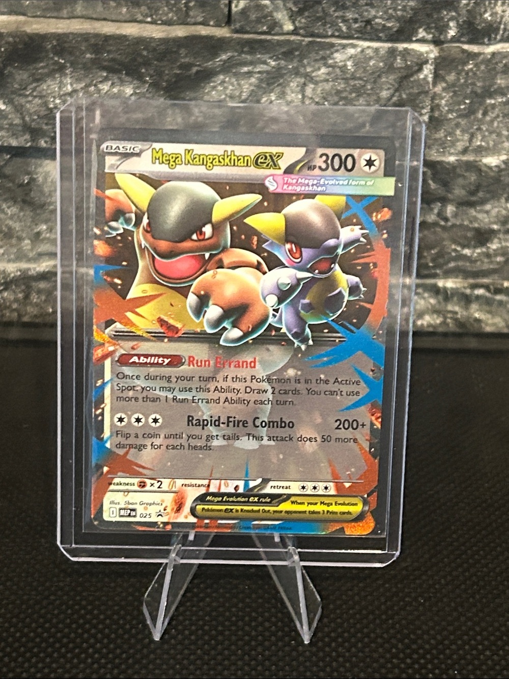 Pokemon Mega Kangaskhan EX #025 Black Star ⭐️ Promo from Mega Evolutions M/NM